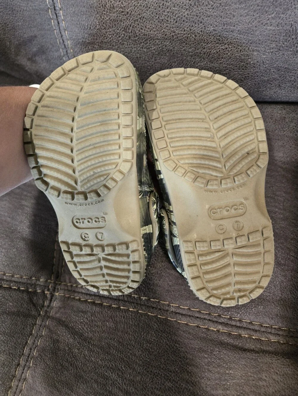 Toddler Camo Crocs Slip-On Clogs - Green